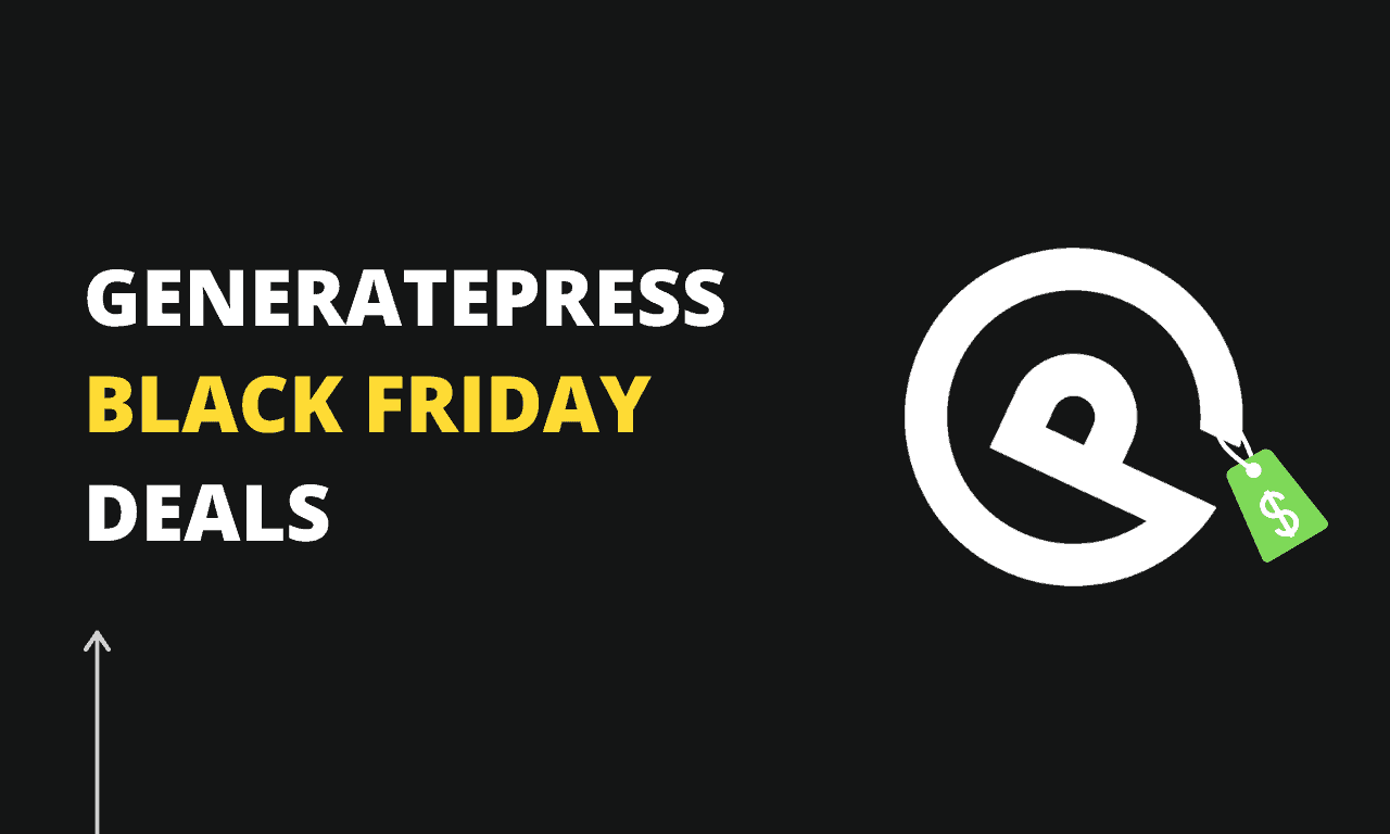 Generatepress black friday deals